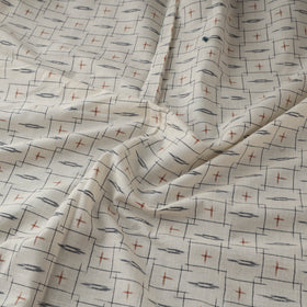 Pochampally Double Ikat Handloom Cotton Fabric (Count 2/60) 06