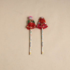 Handmade Rajasthani Puppet Pencils (Set of 2) 220