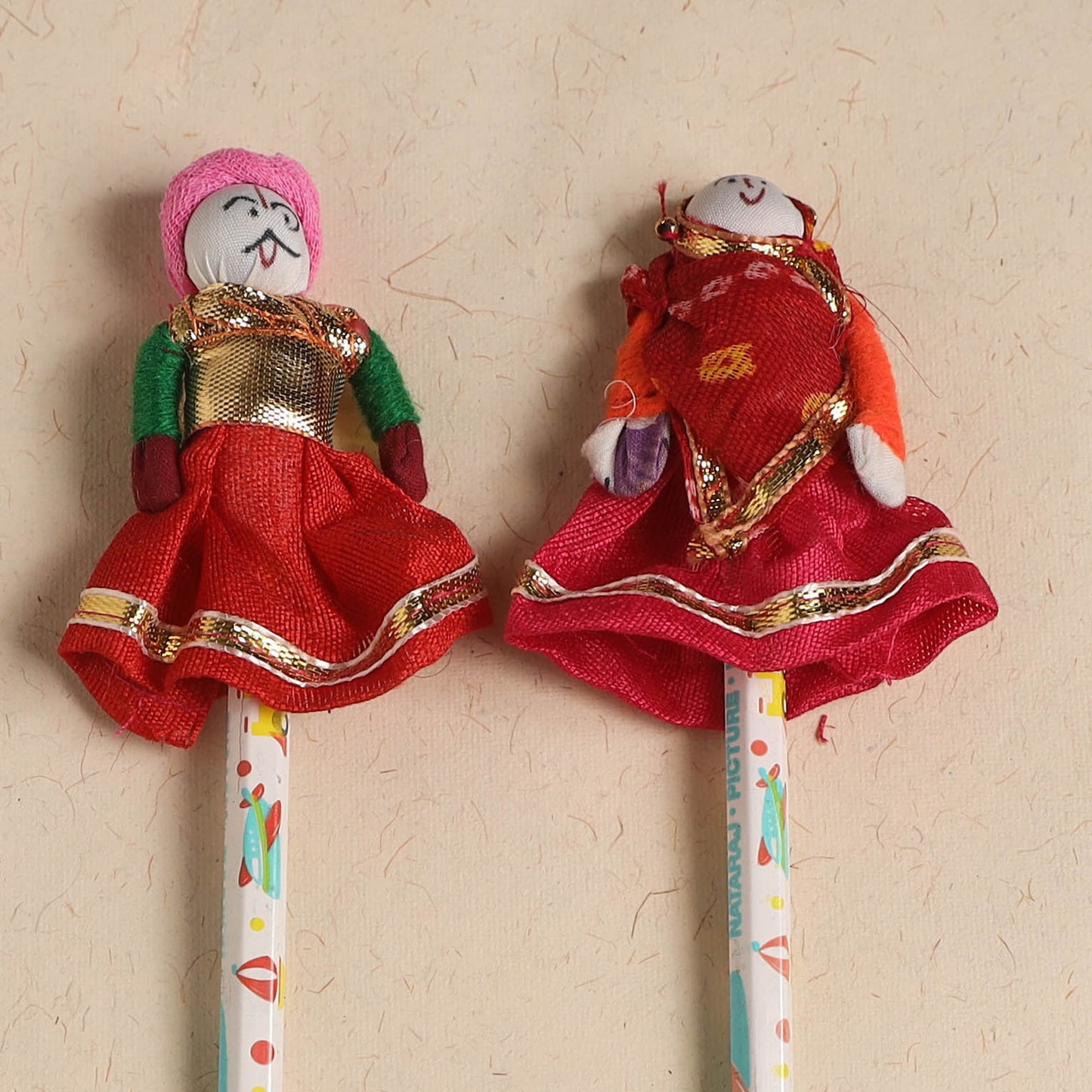 Handmade Rajasthani Puppet Pencils (Set of 2) 220