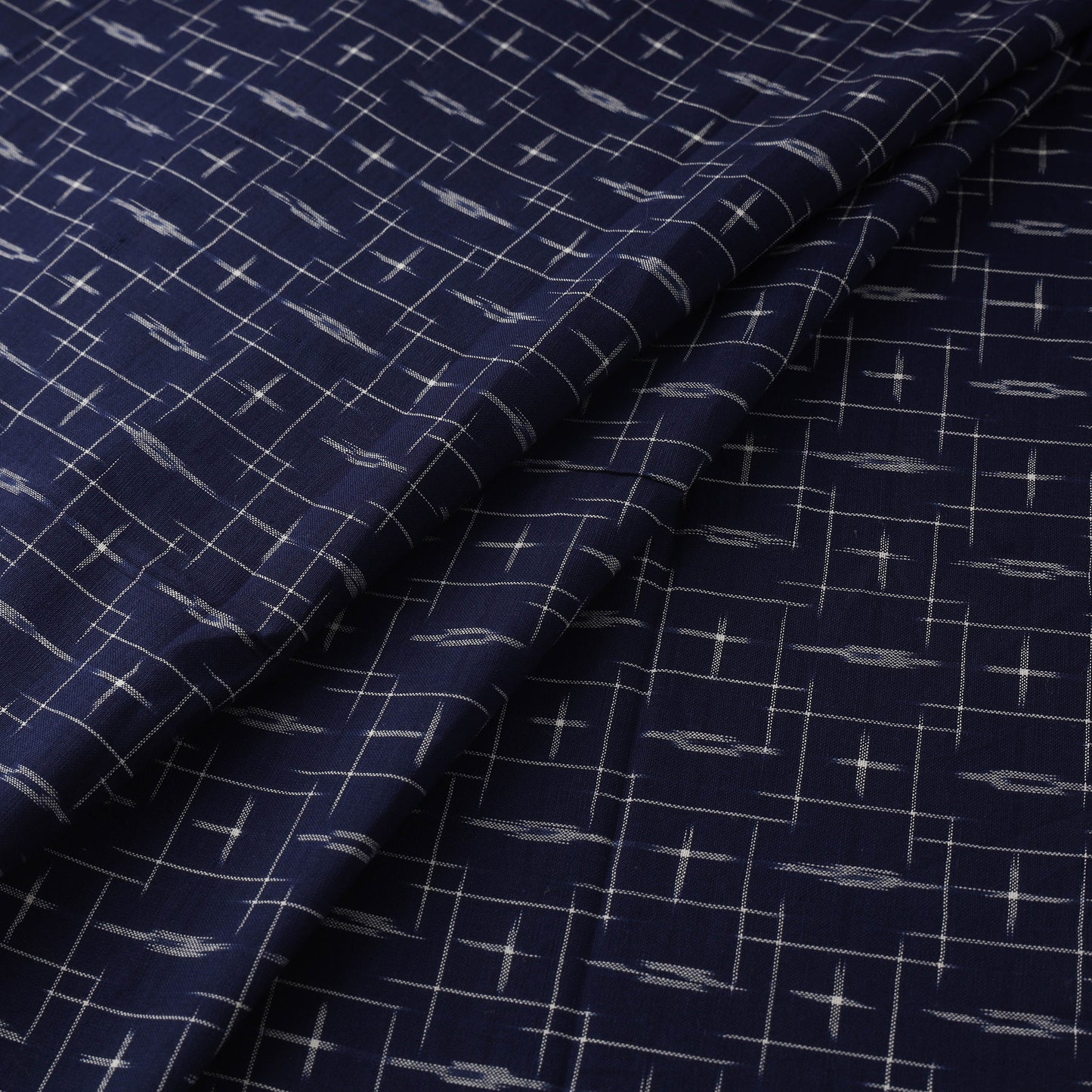 Pochampally Double Ikat Handloom Cotton Fabric (Count 2/60) 08