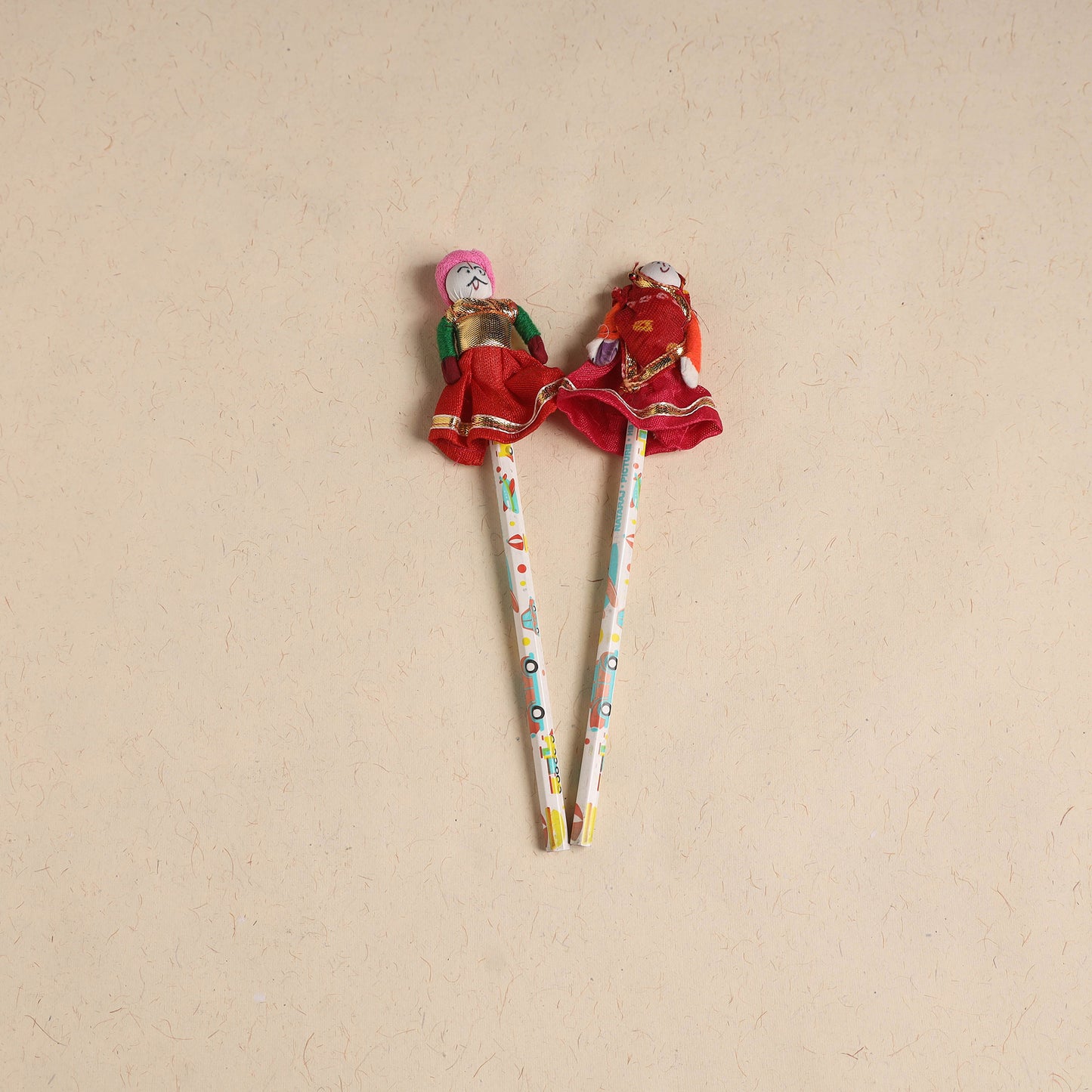Handmade Rajasthani Puppet Pencils (Set of 2) 220