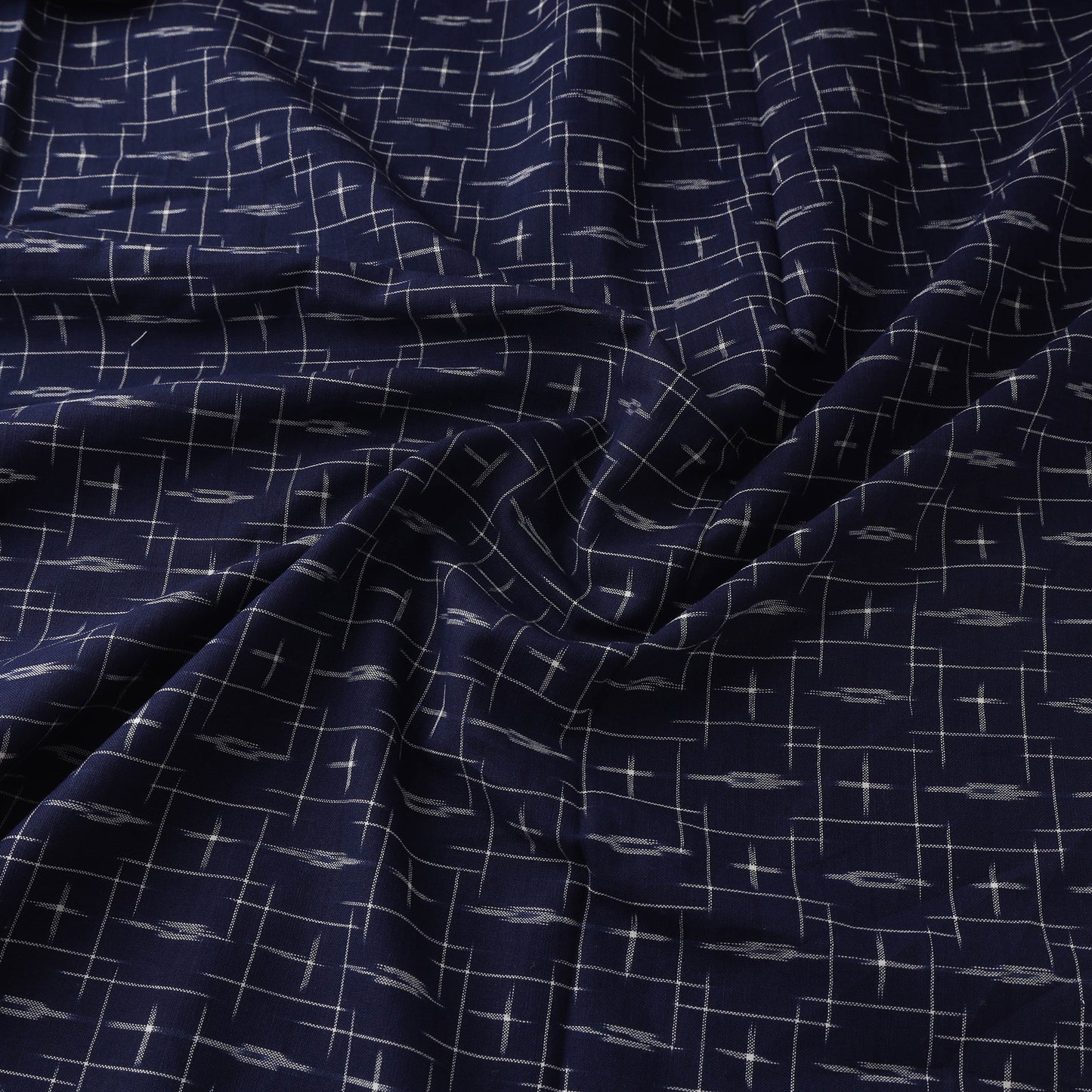 Pochampally Double Ikat Handloom Cotton Fabric (Count 2/60) 08