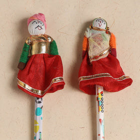 Handmade Rajasthani Puppet Pencils (Set of 2) 221