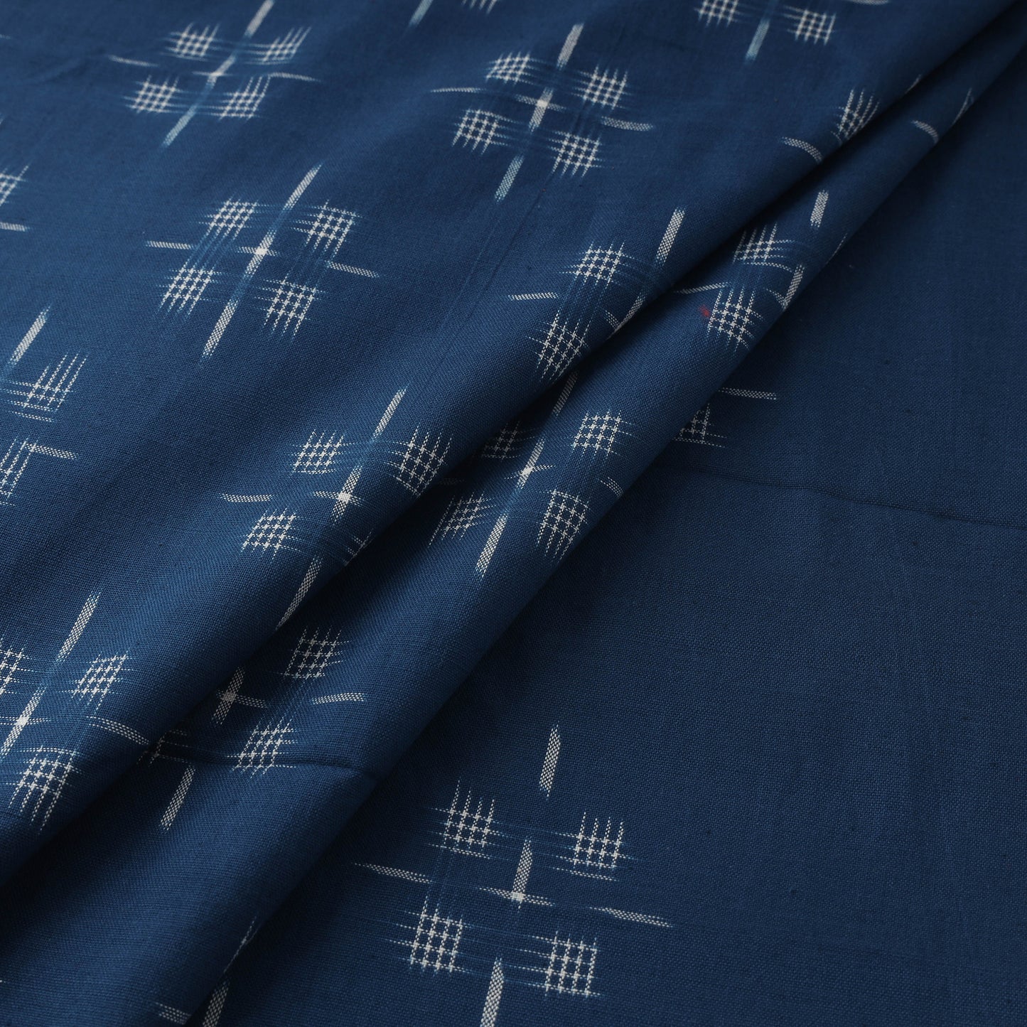 Pochampally Double Ikat Handloom Cotton Fabric (Count 2/60) 13