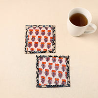 Floral Print Cotton Quilted Coasters (Set of 2) 25