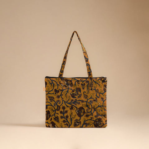 Yellow - Handcrafted Quilted Handbag 05