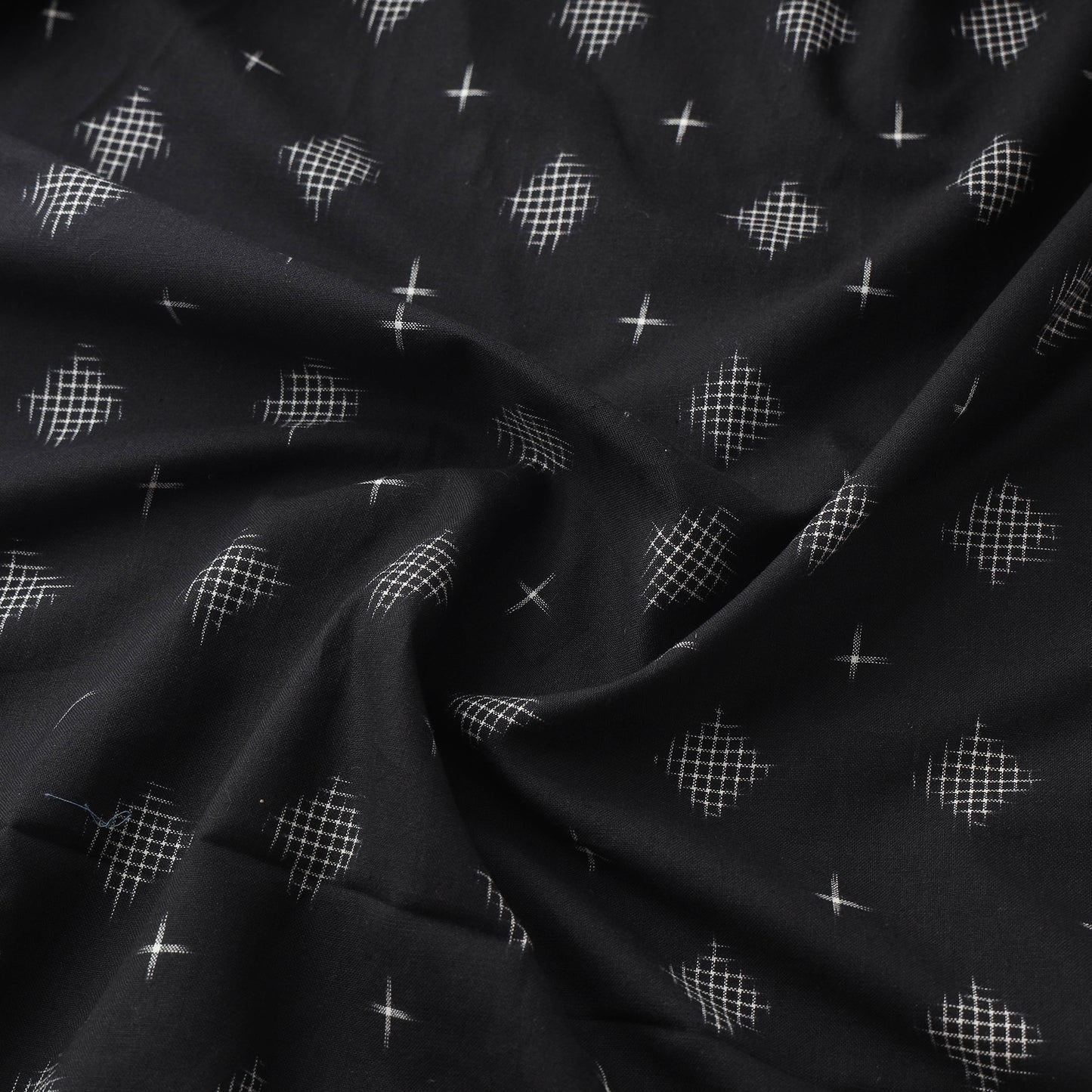 Pochampally Double Ikat Handloom Cotton Fabric (Count 2/40) 19