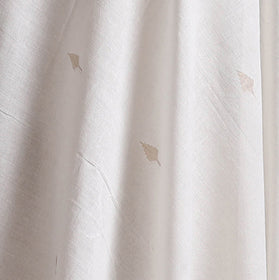 White - Phulia Jamdani Buti Pure Handloom Cotton Fabric (Count 92/92) 33