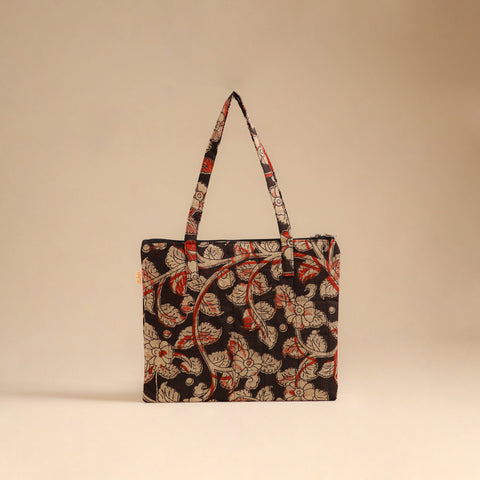 Black - Handcrafted Quilted Handbag 15