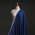 Blue - Phulia Jamdani Buti Pure Handloom Cotton Fabric (Count 84/84) 42