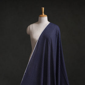 Blue - Phulia Jamdani Pure Handloom Cotton Fabric (Count 84/84) 46
