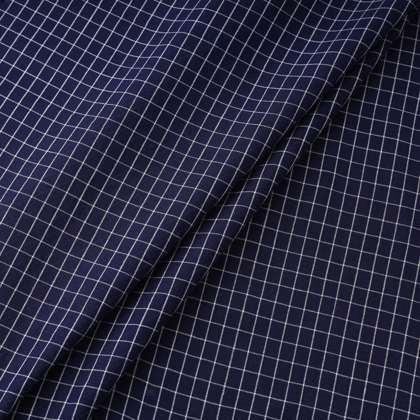 Blue - Phulia Jamdani Pure Handloom Cotton Fabric (Count 84/84) 46