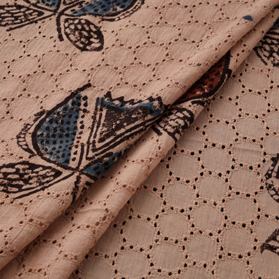 Ajrakh Hand Block Print Natural Dyed Cotton Hakoba Fabric 42