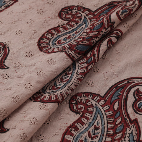 Hakoba Hand Block Ajrakh Print Natural Dyed Cotton Fabric 123