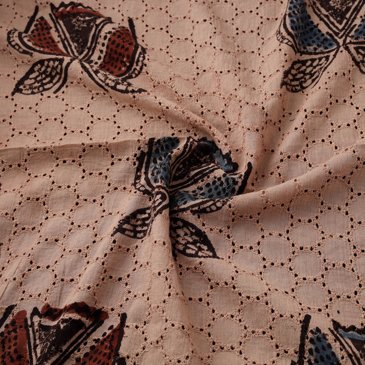 Ajrakh Hand Block Print Natural Dyed Cotton Hakoba Fabric 42
