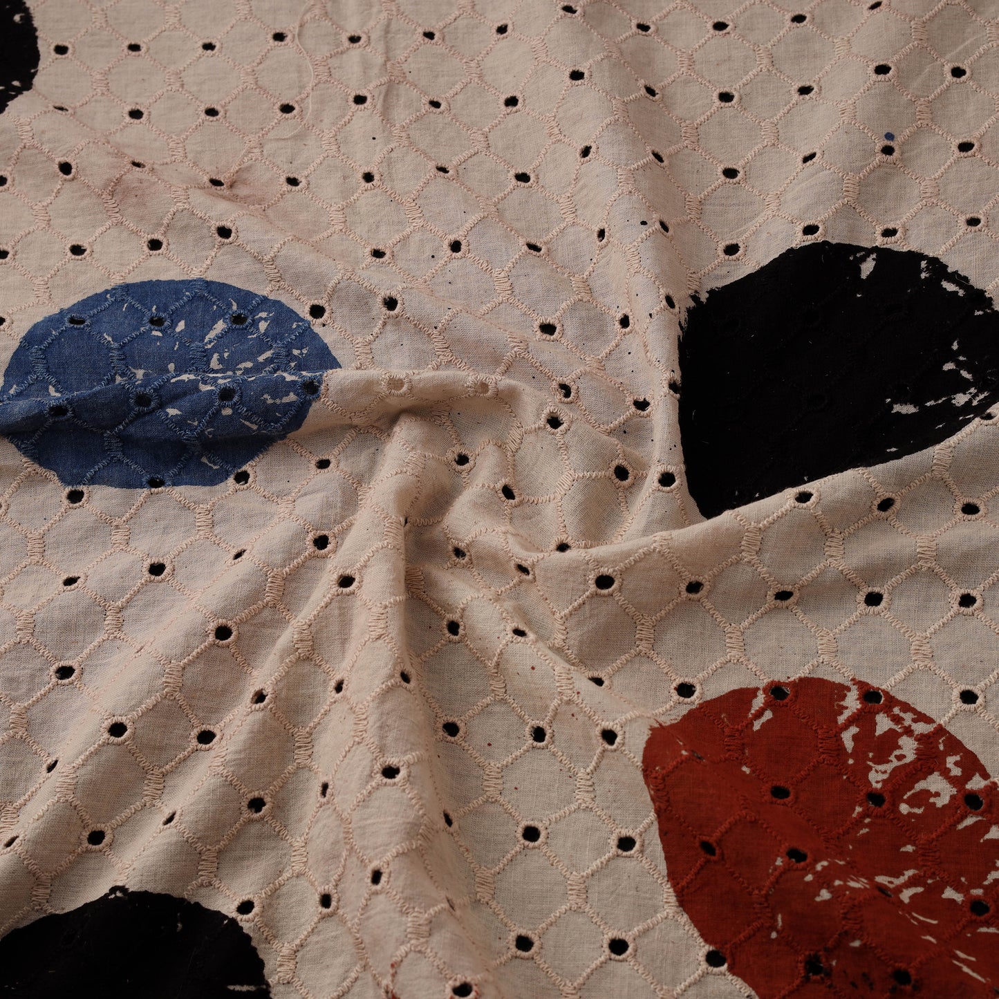 Ajrakh Hand Block Print Natural Dyed Cotton Hakoba Fabric 39
