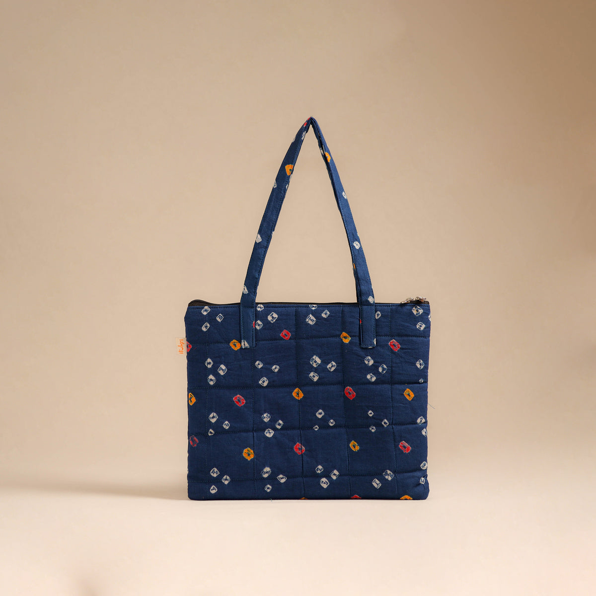 Blue - Handcrafted Quilted Handbag 35