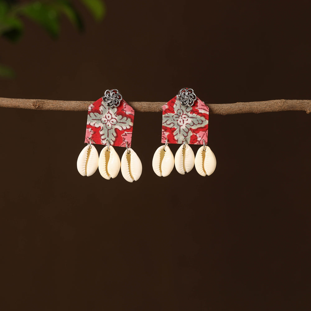 Siya Fabart Shell Work Earrings