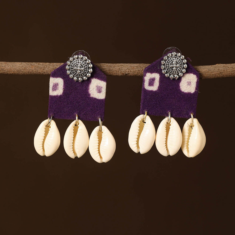 Ishani Fabart Shell Work Earrings