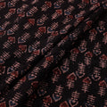 Ajrakh Hand Block Print Natural Dyed Cotton Hakoba Fabric 34