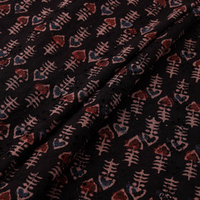 Ajrakh Hand Block Print Natural Dyed Cotton Hakoba Fabric 34