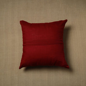 Dark pink - patchwork cotton kanchipuram cushion cover (16