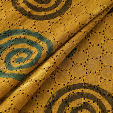Hakoba Hand Block Ajrakh Print Natural Dyed Cotton Fabric 114