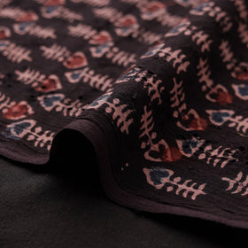 Ajrakh Hand Block Print Natural Dyed Cotton Hakoba Fabric 34