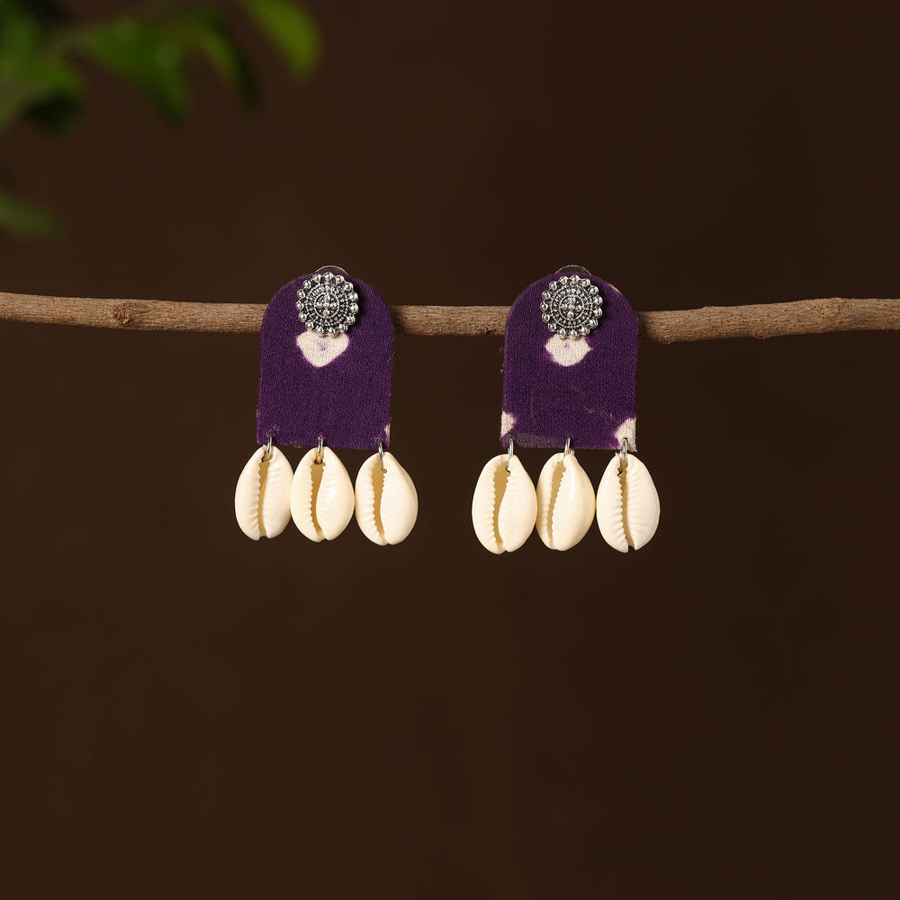 Mishti Fabart Shell Work Earrings