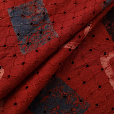 Ajrakh Hand Block Print Natural Dyed Cotton Hakoba Fabric 32