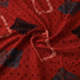 Ajrakh Hand Block Print Natural Dyed Cotton Hakoba Fabric 32