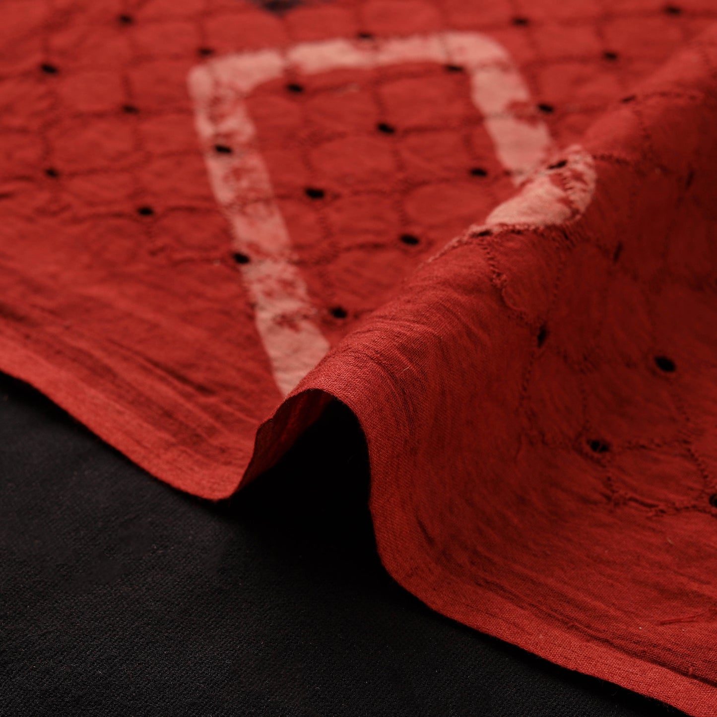 Ajrakh Hand Block Print Natural Dyed Cotton Hakoba Fabric 32