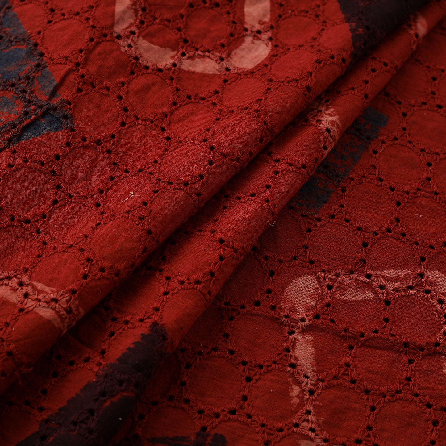 Ajrakh Hand Block Print Natural Dyed Cotton Hakoba Fabric 31