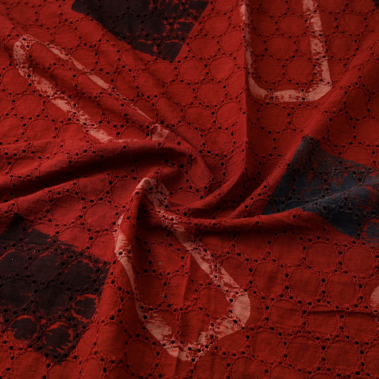 Ajrakh Hand Block Print Natural Dyed Cotton Hakoba Fabric 31