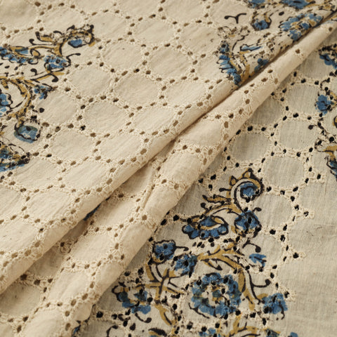 Hakoba Hand Block Ajrakh Print Natural Dyed Cotton Fabric 110