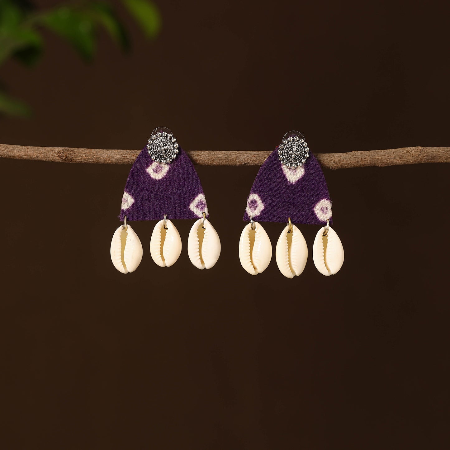 Janhvi Fabart Shell Work Earrings