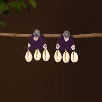 Janhvi Fabart Shell Work Earrings