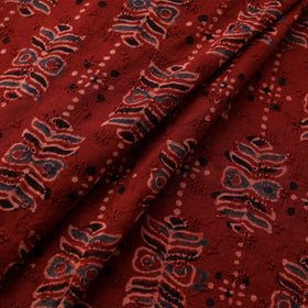 Ajrakh Hand Block Print Natural Dyed Cotton Hakoba Fabric 28