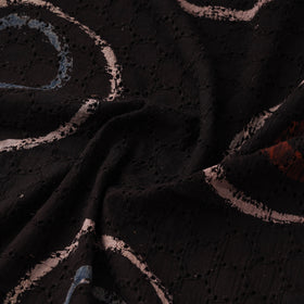 Brown - Hakoba Hand Block Ajrakh Print Natural Dyed Cotton Fabric 109