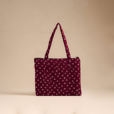 Purple - Handcrafted Quilted Handbag 53
