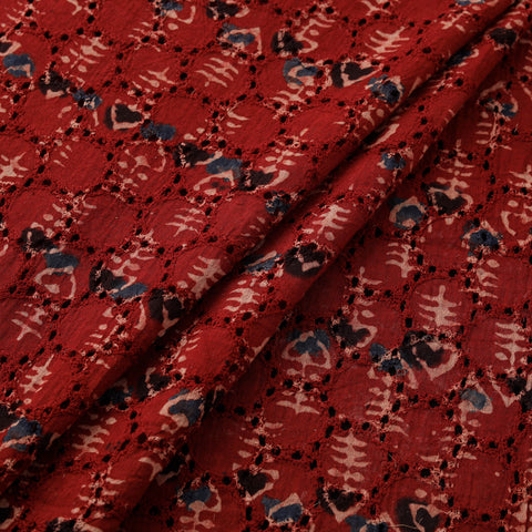 Ajrakh Hand Block Print Natural Dyed Cotton Hakoba Fabric 27