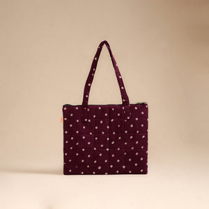 Purple - Handcrafted Quilted Handbag 54