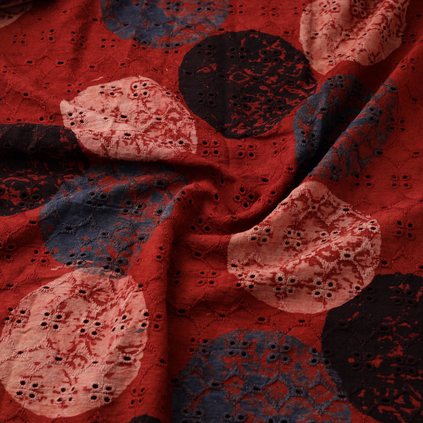 Ajrakh Hand Block Print Natural Dyed Cotton Hakoba Fabric 26