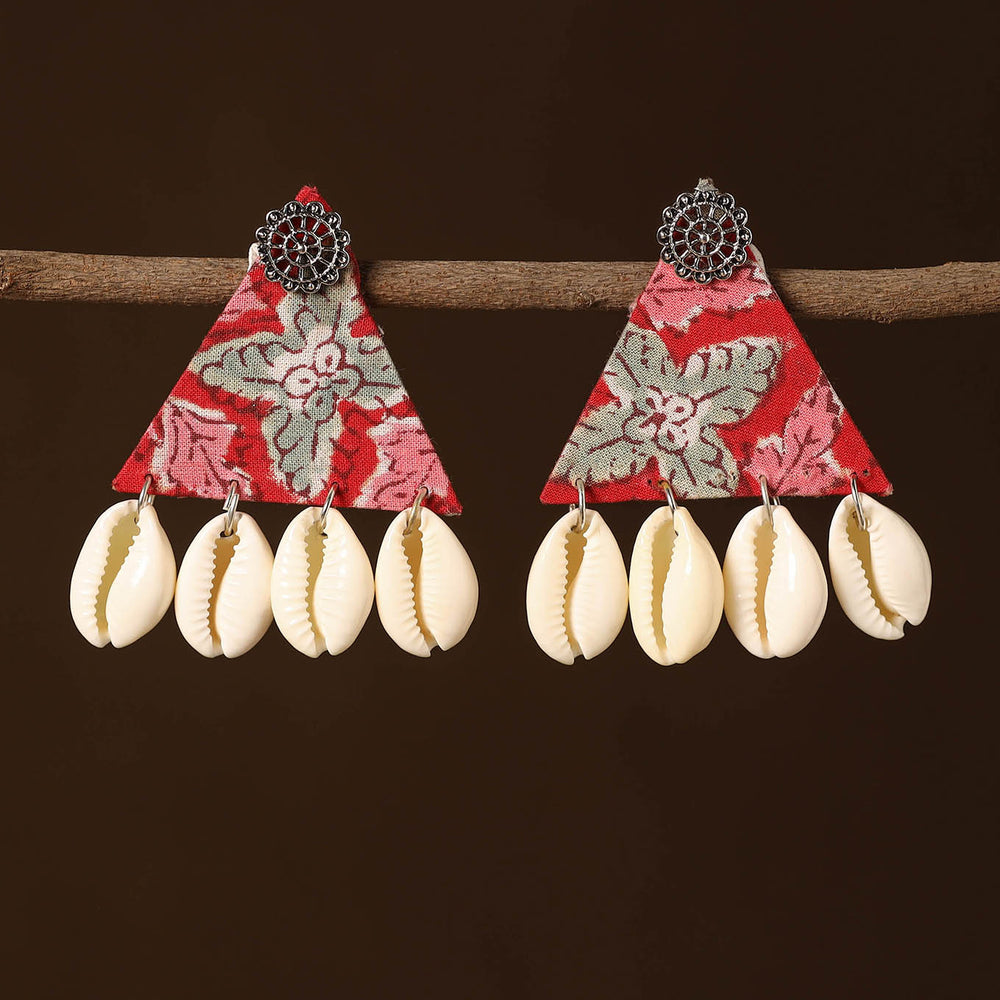 Basma Fabart Shell Work Earrings