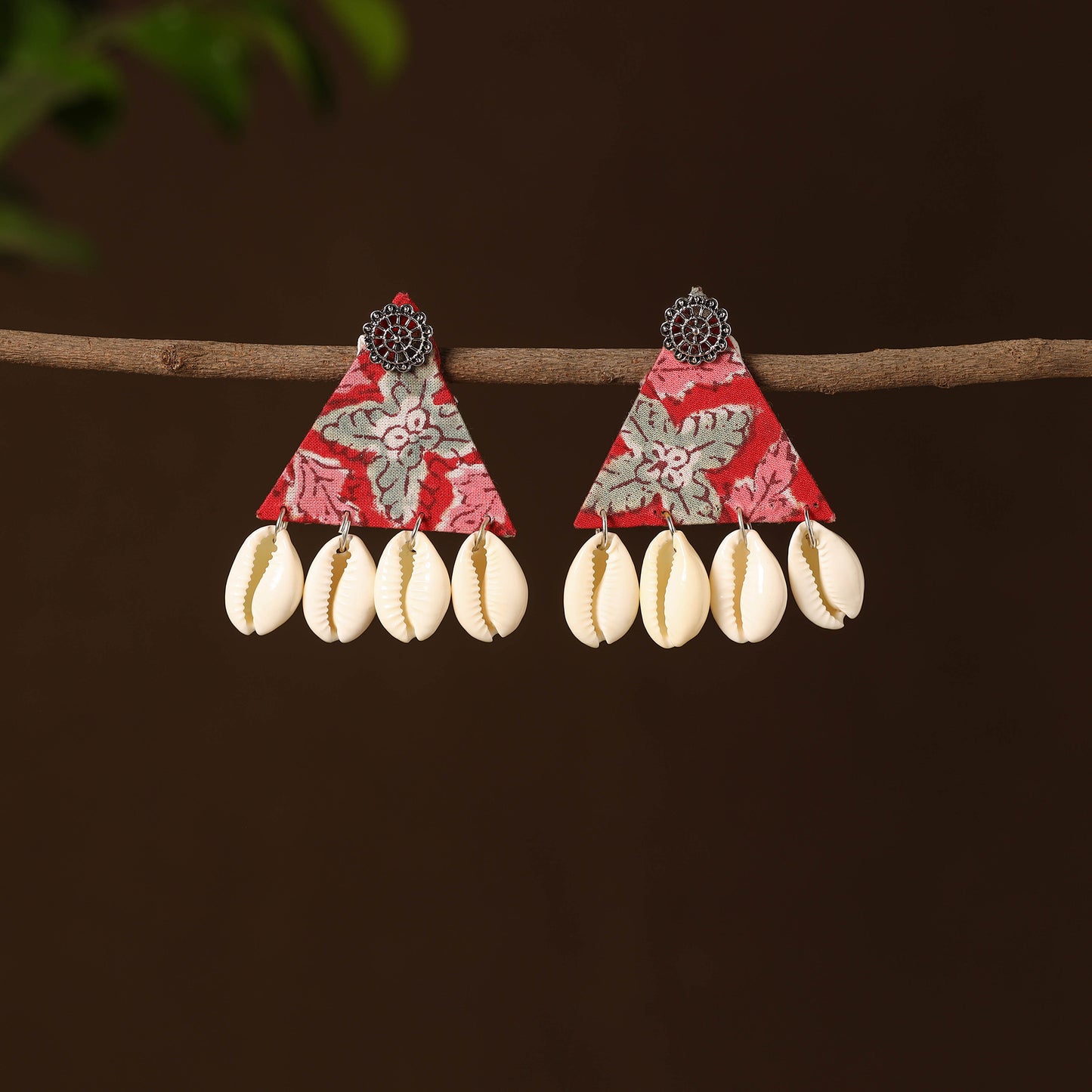 Basma Fabart Shell Work Earrings