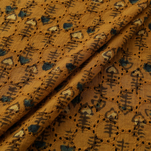 Ajrakh Hand Block Print Natural Dyed Cotton Hakoba Fabric 25
