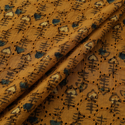 Ajrakh Hand Block Print Natural Dyed Cotton Hakoba Fabric 25