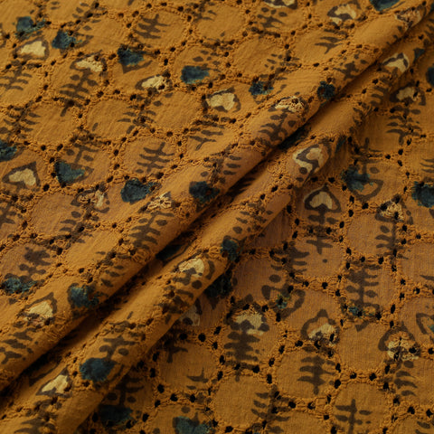 Ajrakh Hand Block Print Natural Dyed Cotton Hakoba Fabric 25