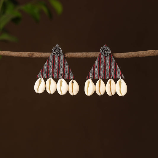 Bulbul Fabart Shell Work Earrings