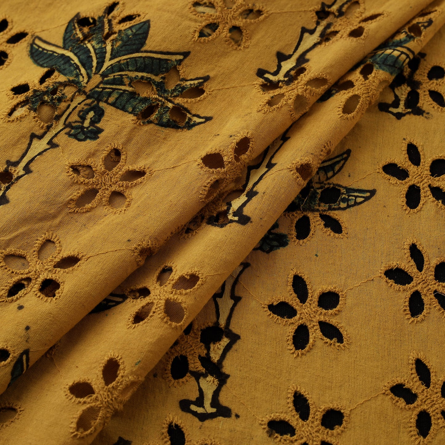 Ajrakh Hand Block Print Natural Dyed Cotton Hakoba Fabric 20